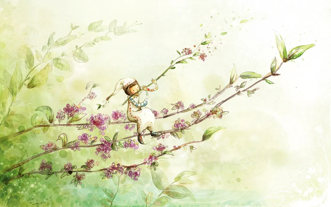 2k精灵花枝壁纸|小清新背景图片 - 艺术「哲风壁纸」 2k精灵花枝壁纸|小清新背景图片 - 艺术「哲风壁纸」