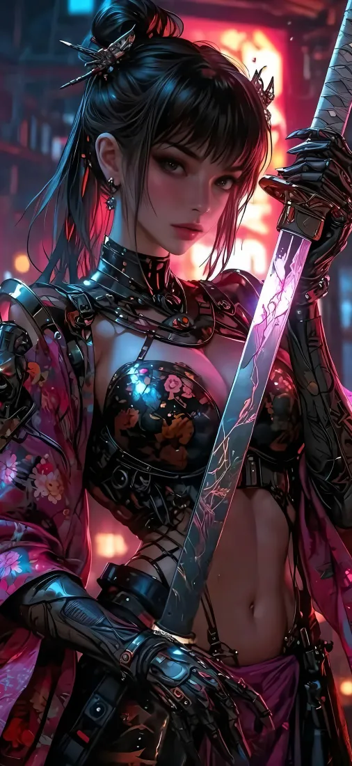 赛博朋克少女手机壁纸|霓虹都市背景图片 - 2K竖屏「哲风壁纸」 赛博朋克少女手机壁纸|霓虹都市背景图片 - 2K竖屏「哲风壁纸」