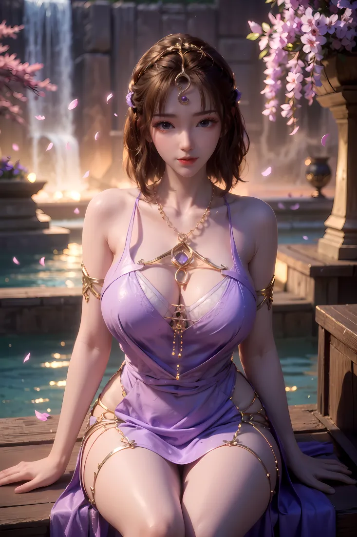 凡人修仙传手机壁纸｜国漫背景图片 - 紫裙美女「哲风壁纸」