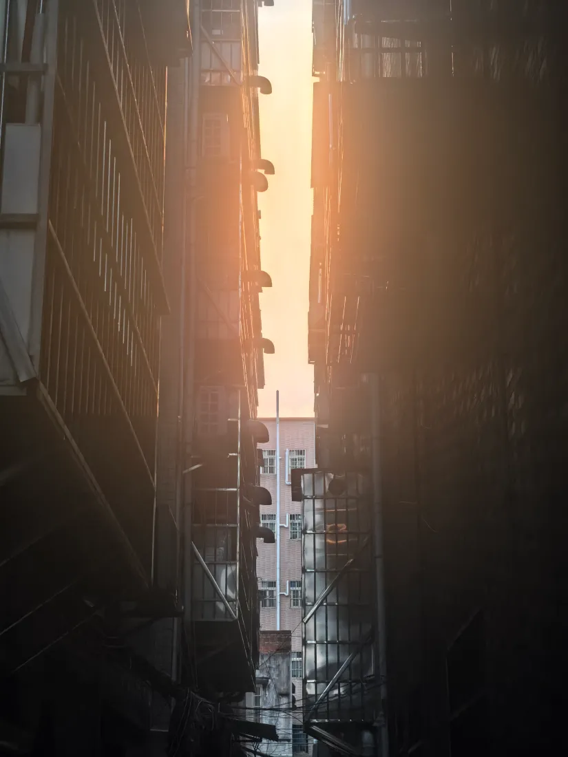 4k建筑壁纸 - 夕阳 - 光影 - 天空「哲风壁纸」