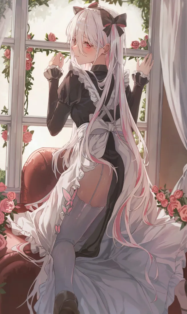 制服少女手机壁纸|白丝窗台美少女图片 - 双马尾「哲风壁纸」 制服少女手机壁纸|白丝窗台美少女图片 - 双马尾「哲风壁纸」