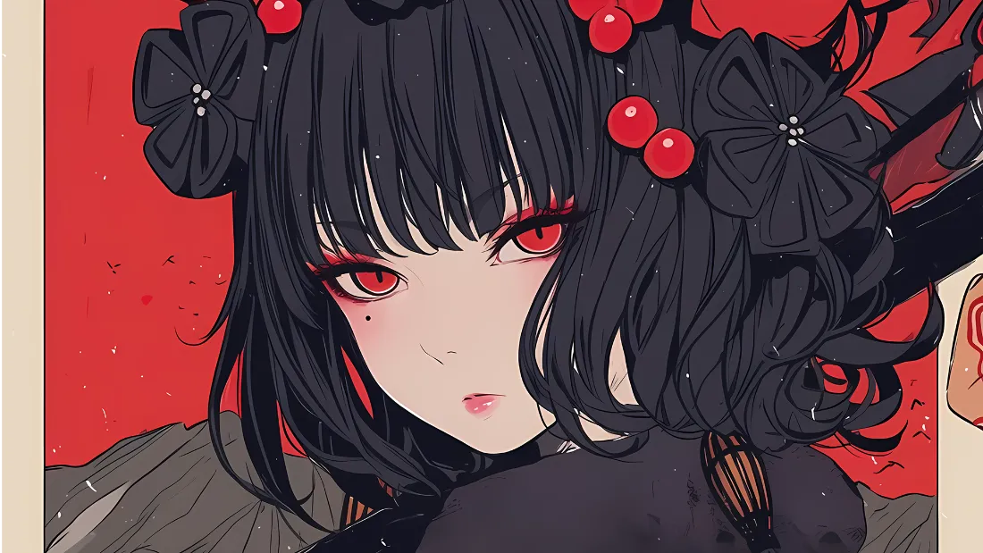 2k哥特少女壁纸|暗黑插画背景图片 - 樱桃少女「哲风壁纸」 2k哥特少女壁纸|暗黑插画背景图片 - 樱桃少女「哲风壁纸」