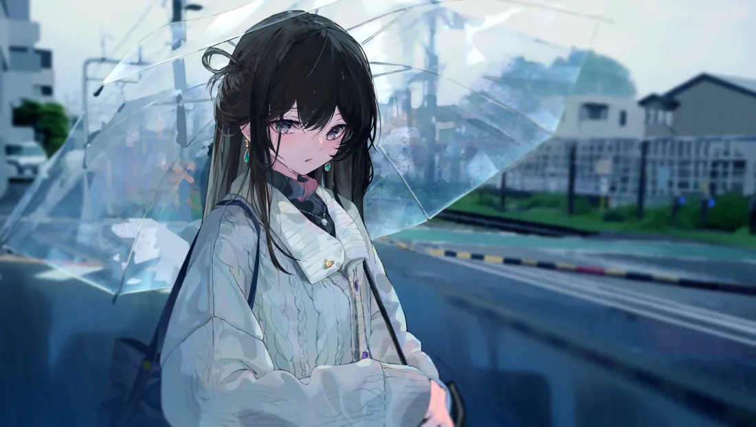 5k少女毛衣壁纸|雨天雨伞背景图片 - 街角「哲风壁纸」 5k少女毛衣壁纸|雨天雨伞背景图片 - 街角「哲风壁纸」