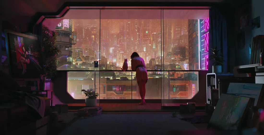 4k赛博少女壁纸|未来都市夜景背景图片 - 霓虹幻想「哲风壁纸」 4k赛博少女壁纸|未来都市夜景背景图片 - 霓虹幻想「哲风壁纸」
