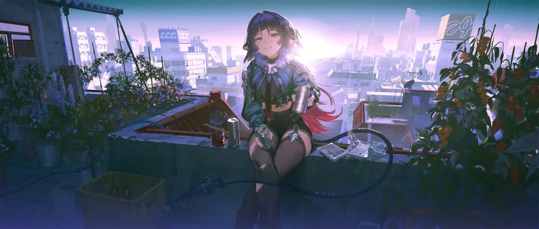 2k少女夜景壁纸|城市天台背景图片 - 静谧时刻「哲风壁纸」 2k少女夜景壁纸|城市天台背景图片 - 静谧时刻「哲风壁纸」