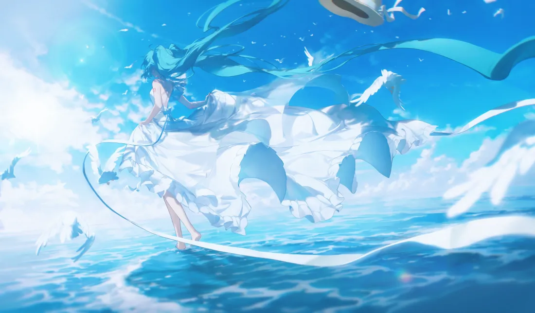 5k初音未来壁纸|云端飘逸背景图片 - 二次元「哲风壁纸」 5k初音未来壁纸|云端飘逸背景图片 - 二次元「哲风壁纸」