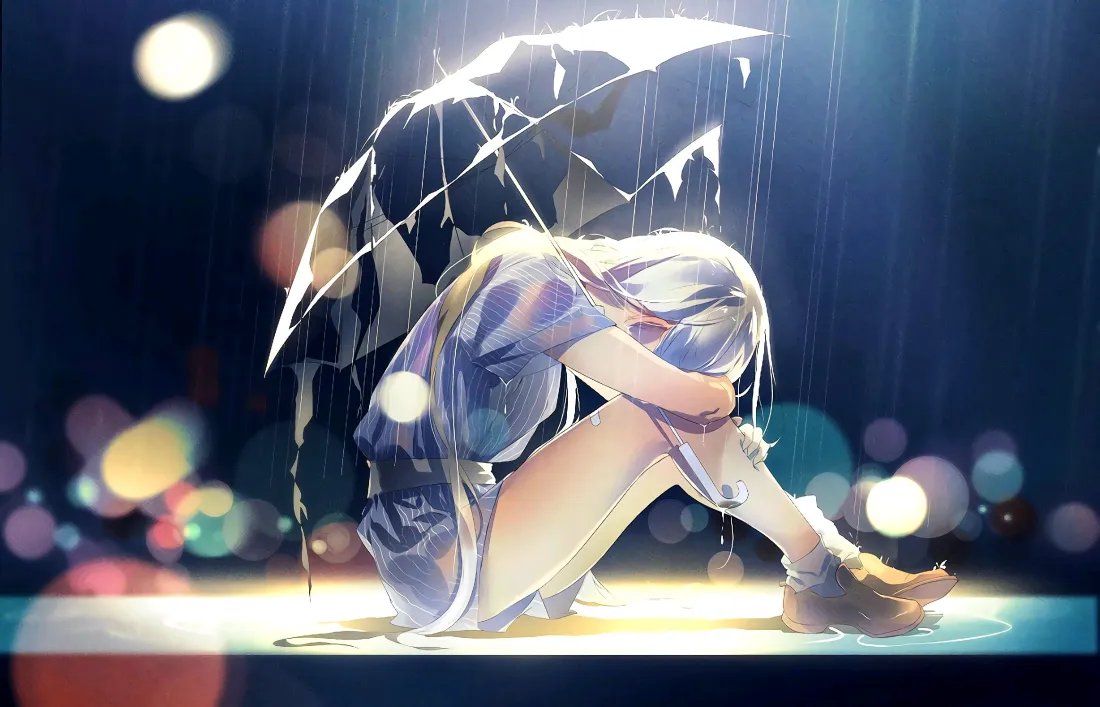 2k二次元壁纸|雨中孤寂背景图片 - 少女背影「哲风壁纸」 2k二次元壁纸|雨中孤寂背景图片 - 少女背影「哲风壁纸」
