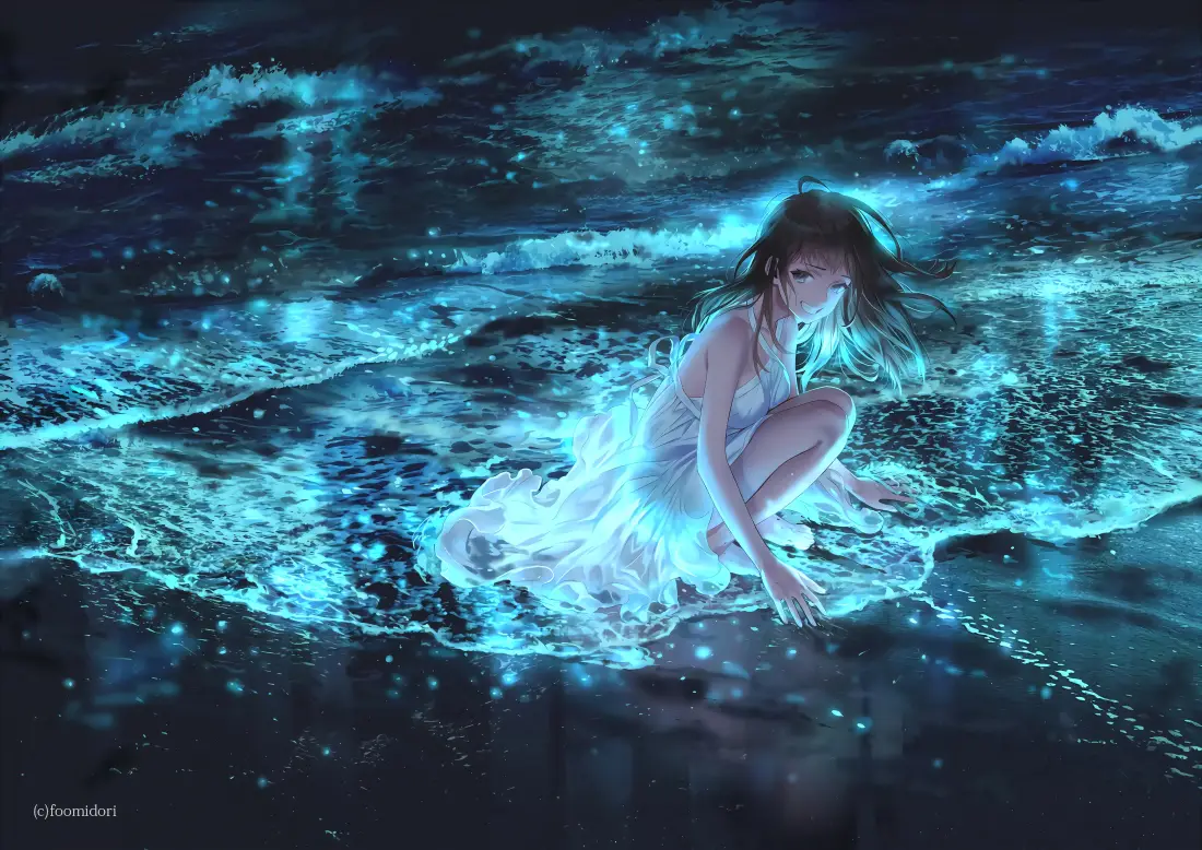 4k少女壁纸|海浪背景图片 - 发光「哲风壁纸」 4k少女壁纸|海浪背景图片 - 发光「哲风壁纸」