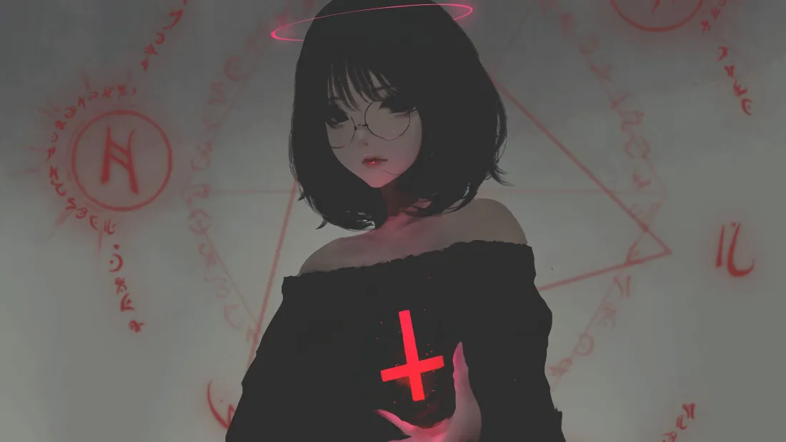 4k暗黑少女壁纸|魔法阵背景图片 - 动漫「哲风壁纸」 4k暗黑少女壁纸|魔法阵背景图片 - 动漫「哲风壁纸」