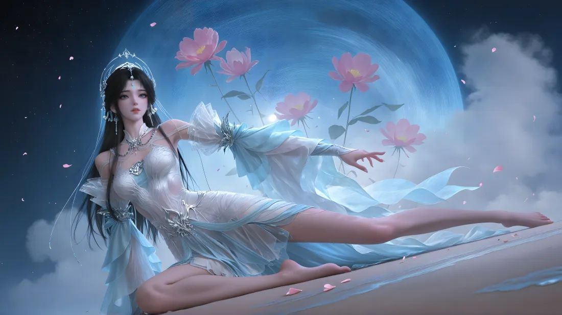 5k清漪壁纸｜完美世界背景图片 - 白衣「哲风壁纸」