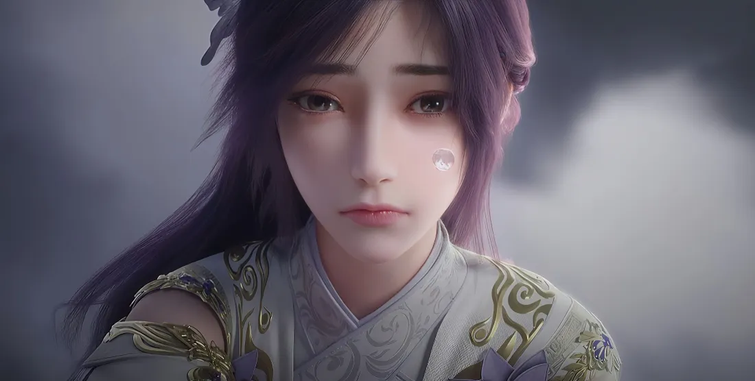 4k云曦完美世界壁纸｜紫发古风背景 - 云雾「哲风壁纸」