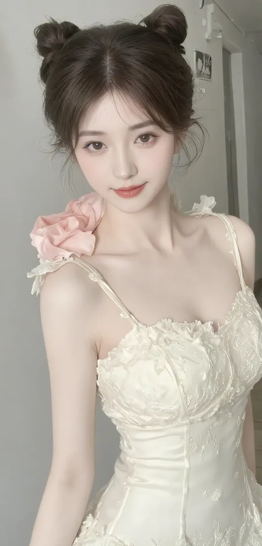 4k美女壁纸 - 纯欲 - 室内 - 丸子头「哲风壁纸」