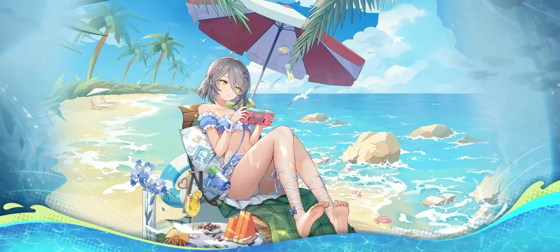 4k海滩壁纸 - 清凉 - 夏日 - 尘白禁区「哲风壁纸」