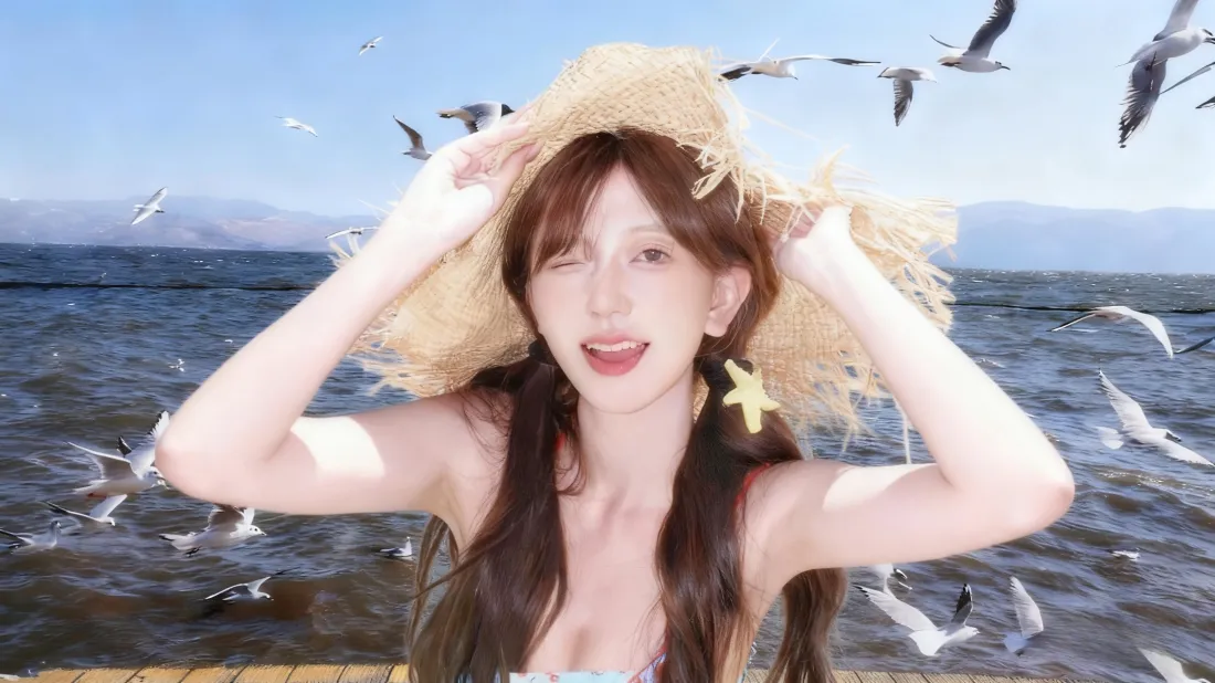 3k草帽女孩海边壁纸|海鸥大海 - 明媚夏日「哲风壁纸」 3k草帽女孩海边壁纸|海鸥大海 - 明媚夏日「哲风壁纸」