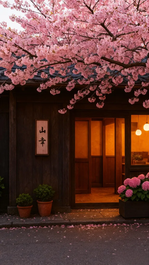 樱花树日式建筑手机壁纸|ins风背景图片 - 粉色庭院「哲风壁纸」 樱花树日式建筑手机壁纸|ins风背景图片 - 粉色庭院「哲风壁纸」