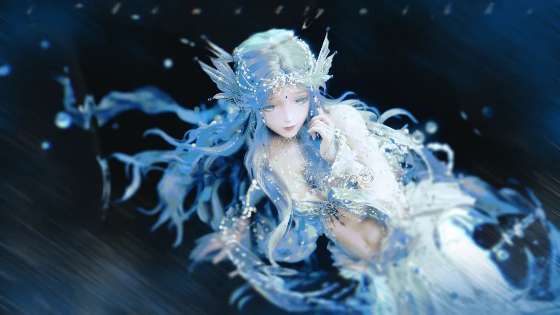 4k深海美人鱼壁纸|深蓝背景 - 无限暖暖「哲风壁纸」 4k深海美人鱼壁纸|深蓝背景 - 无限暖暖「哲风壁纸」