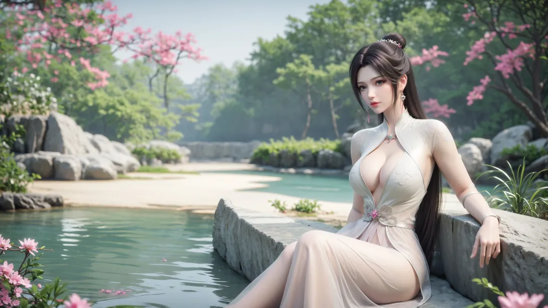3k云韵壁纸|斗破苍穹古风背景 - 湖水樱花「哲风壁纸」 3k云韵壁纸|斗破苍穹古风背景 - 湖水樱花「哲风壁纸」