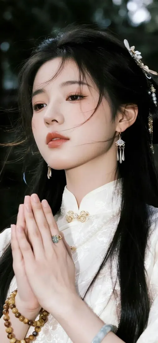 古风美女手机壁纸|深色背景图片 - 白衣念珠「哲风壁纸」 古风美女手机壁纸|深色背景图片 - 白衣念珠「哲风壁纸」