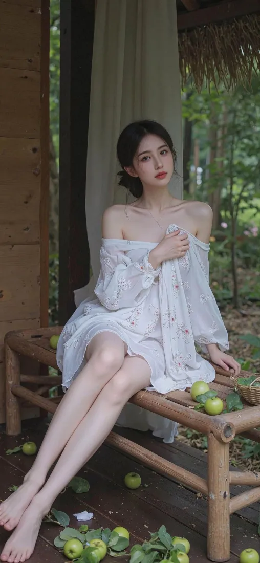 白衣美女青苹果手机壁纸|田园背景 - 清新「哲风壁纸」 白衣美女青苹果手机壁纸|田园背景 - 清新「哲风壁纸」
