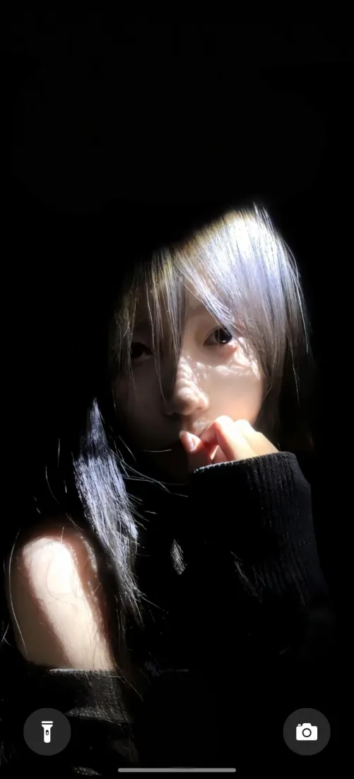4k美女壁纸 - 黑色 - 暗黑系 - 黑衣美女「哲风壁纸」
