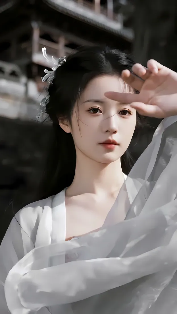 汉服女子手机壁纸|古风背景图片 - 白衣「哲风壁纸」 汉服女子手机壁纸|古风背景图片 - 白衣「哲风壁纸」