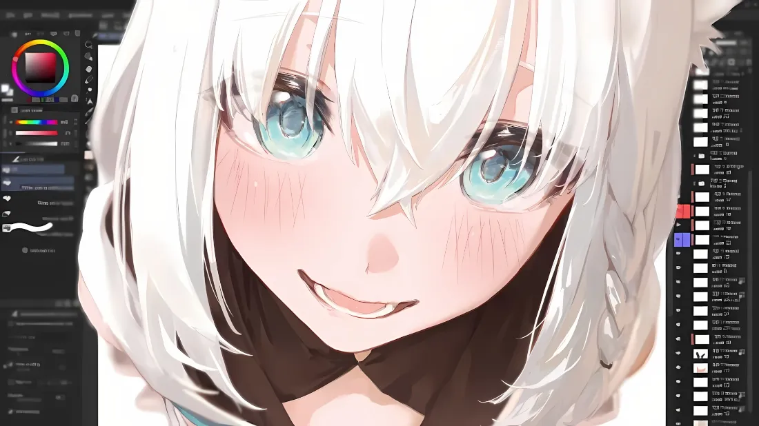 2k白发蓝眼动漫少女壁纸|绘画界面 - 二次元「哲风壁纸」 2k白发蓝眼动漫少女壁纸|绘画界面 - 二次元「哲风壁纸」