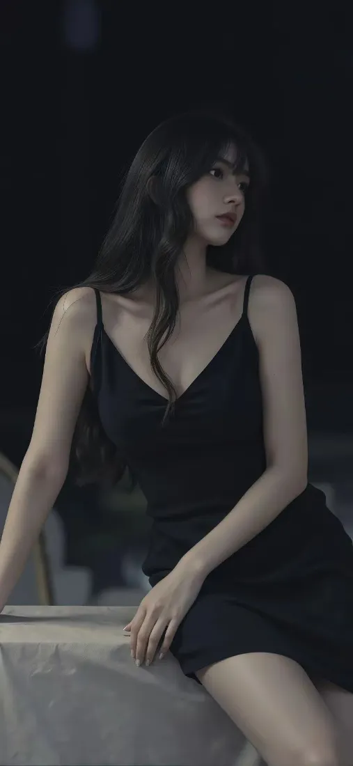 黑衣美女手机壁纸|暗调背景图片 - Ios「哲风壁纸」 黑衣美女手机壁纸|暗调背景图片 - Ios「哲风壁纸」