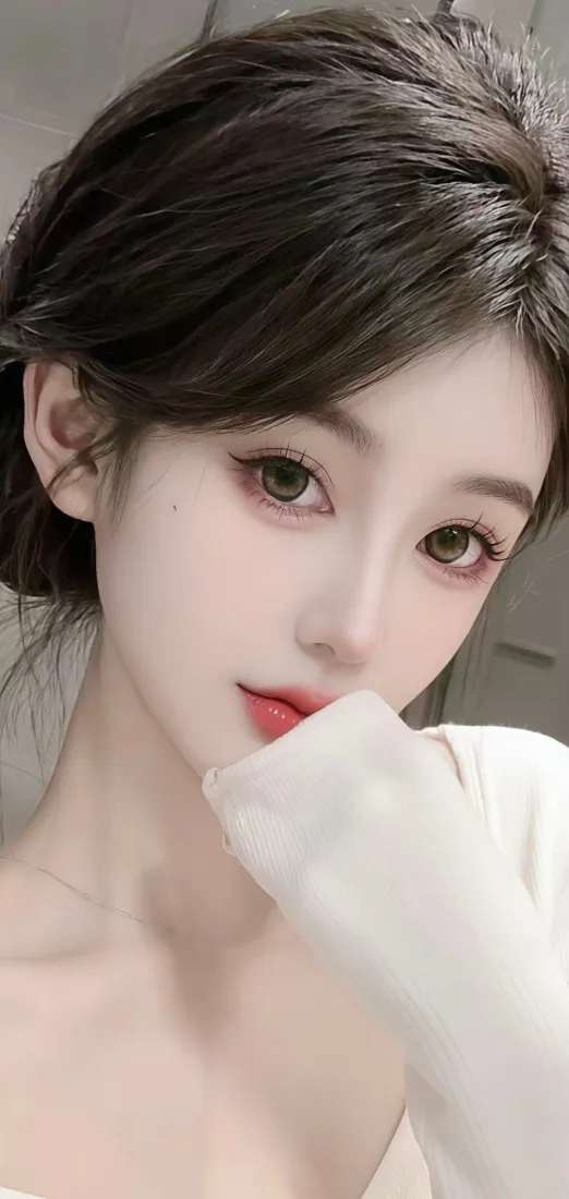白衣美女手机壁纸|清新背景 - 红唇Ios「哲风壁纸」 白衣美女手机壁纸|清新背景 - 红唇Ios「哲风壁纸」