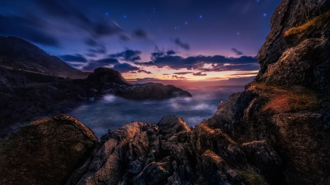 8k自然风景壁纸|岩石晚霞背景图片 - 海岸星空「哲风壁纸」 8k自然风景壁纸|岩石晚霞背景图片 - 海岸星空「哲风壁纸」