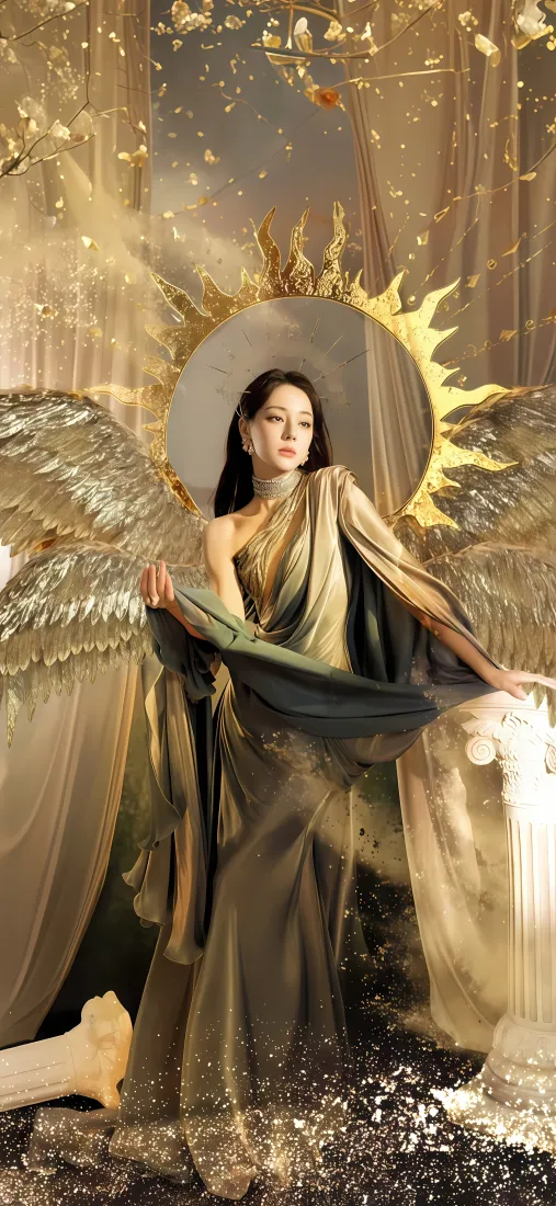 迪丽热巴手机壁纸|古典背景 - 古风翅膀纱裙「哲风壁纸」 迪丽热巴手机壁纸|古典背景 - 古风翅膀纱裙「哲风壁纸」