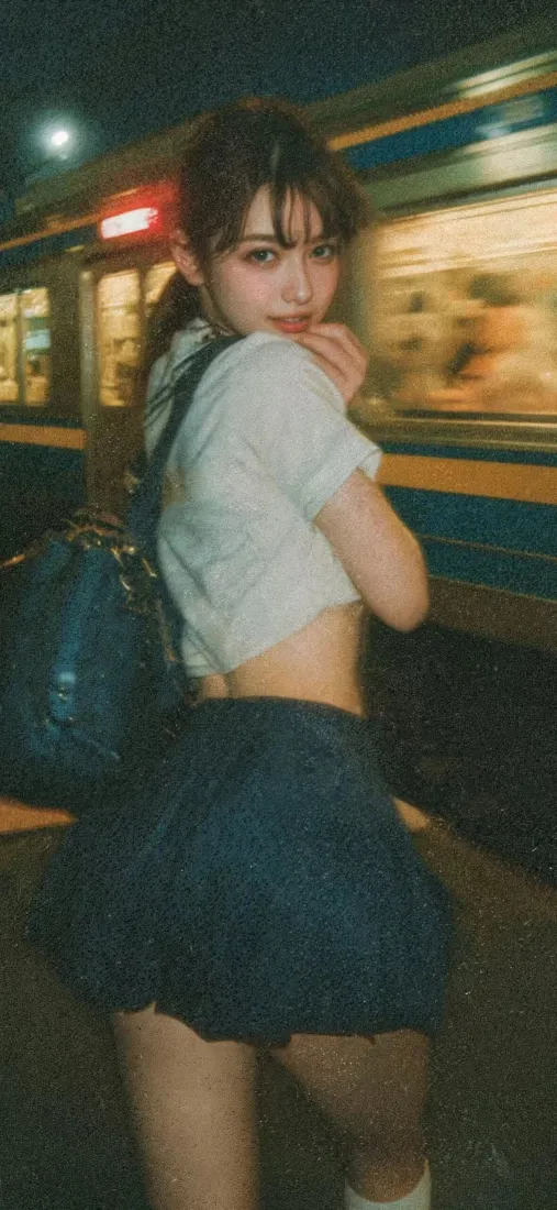 美女夜景手机壁纸|列车背景图片 - 白衣短裙「哲风壁纸」 美女夜景手机壁纸|列车背景图片 - 白衣短裙「哲风壁纸」