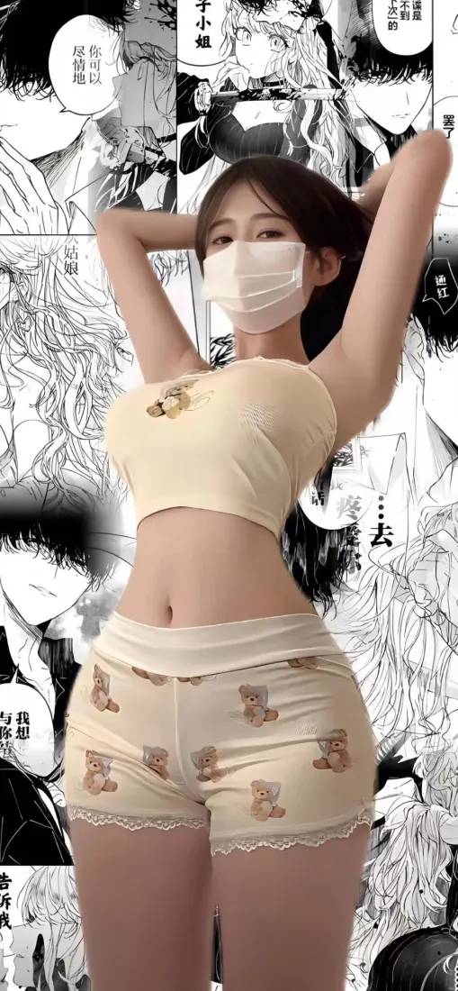 口罩美女手机壁纸|漫画 - 浅黄短裤「哲风壁纸」 口罩美女手机壁纸|漫画 - 浅黄短裤「哲风壁纸」