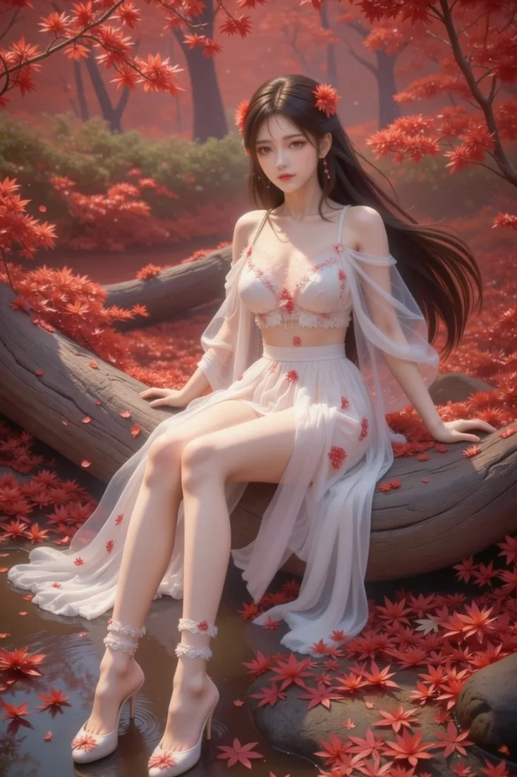 完美世界手机壁纸|红枫背景 - 古风美女「哲风壁纸」 完美世界手机壁纸|红枫背景 - 古风美女「哲风壁纸」