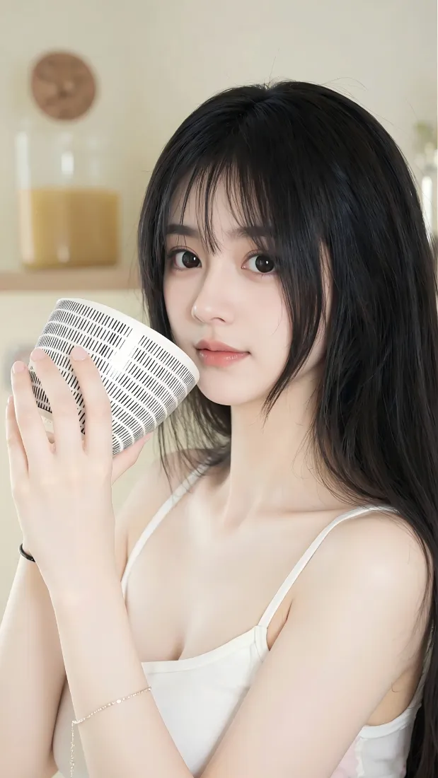 白衣美女手机壁纸|室内背景 - 长发「哲风壁纸」 白衣美女手机壁纸|室内背景 - 长发「哲风壁纸」