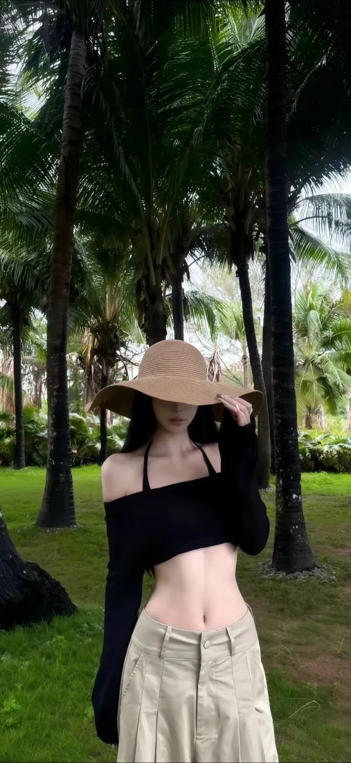 草帽美女手机壁纸|自然背景图片 - 卡其裤露脐装「哲风壁纸」 草帽美女手机壁纸|自然背景图片 - 卡其裤露脐装「哲风壁纸」