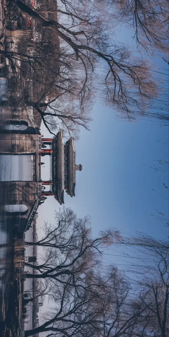 北京古建筑手机壁纸|北京风景背景图片 - 冬季蓝天「哲风壁纸」 北京古建筑手机壁纸|北京风景背景图片 - 冬季蓝天「哲风壁纸」