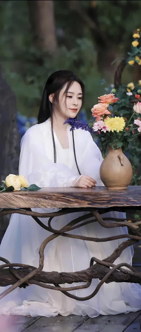 阿娇古装手机壁纸|花背景图片 - 白色长裙「哲风壁纸」 阿娇古装手机壁纸|花背景图片 - 白色长裙「哲风壁纸」