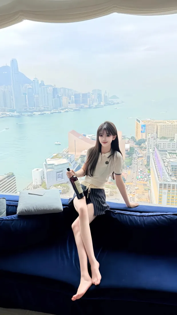 美女写真手机壁纸|城市海景背景 - 室内沙发赤脚「哲风壁纸」 美女写真手机壁纸|城市海景背景 - 室内沙发赤脚「哲风壁纸」