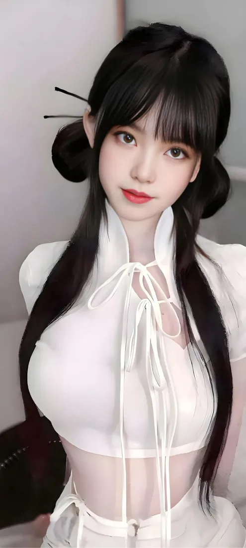 古风美女手机壁纸|白色古风背景图片 - 双髻发型「哲风壁纸」 古风美女手机壁纸|白色古风背景图片 - 双髻发型「哲风壁纸」