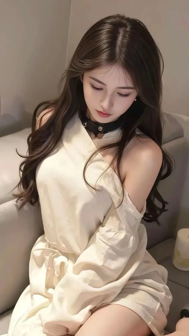 美女手机壁纸|室内背景图 - 米白露肩连衣裙「哲风壁纸」 美女手机壁纸|室内背景图 - 米白露肩连衣裙「哲风壁纸」