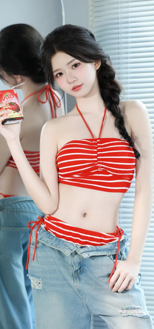 红衣少女手机壁纸|室内背景图片 - 夏日休闲穿搭「哲风壁纸」 红衣少女手机壁纸|室内背景图片 - 夏日休闲穿搭「哲风壁纸」