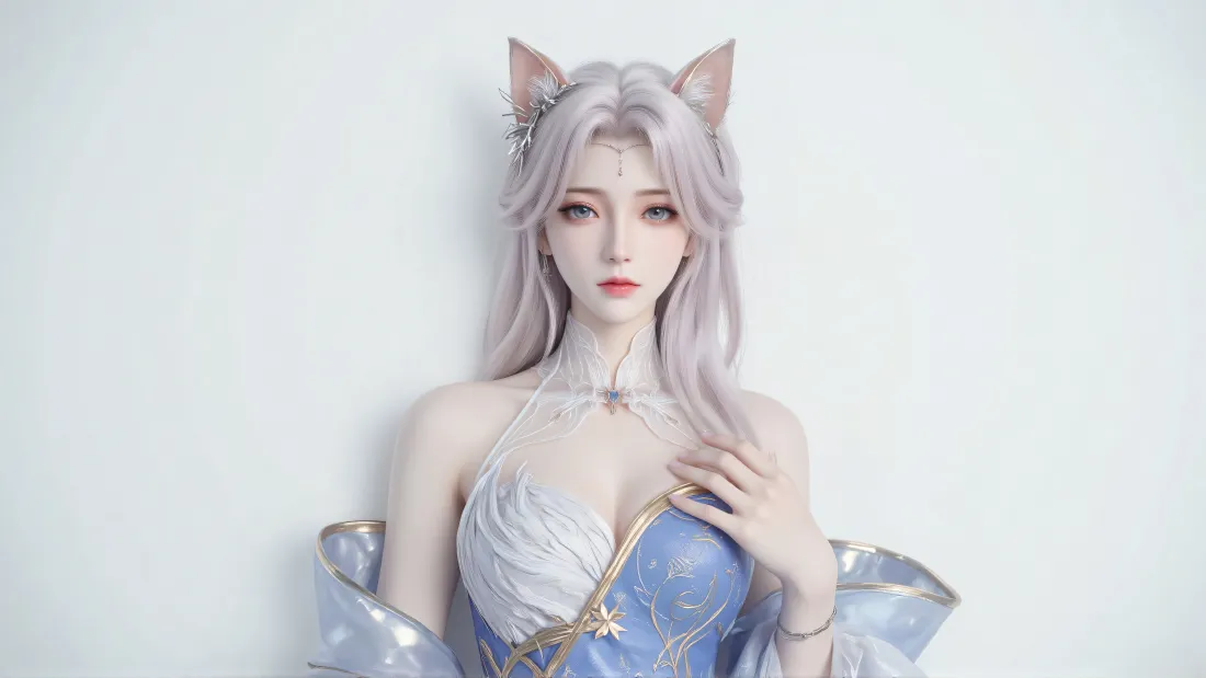 8k云曦壁纸｜完美世界背景图片 - 猫耳少女「哲风壁纸」
