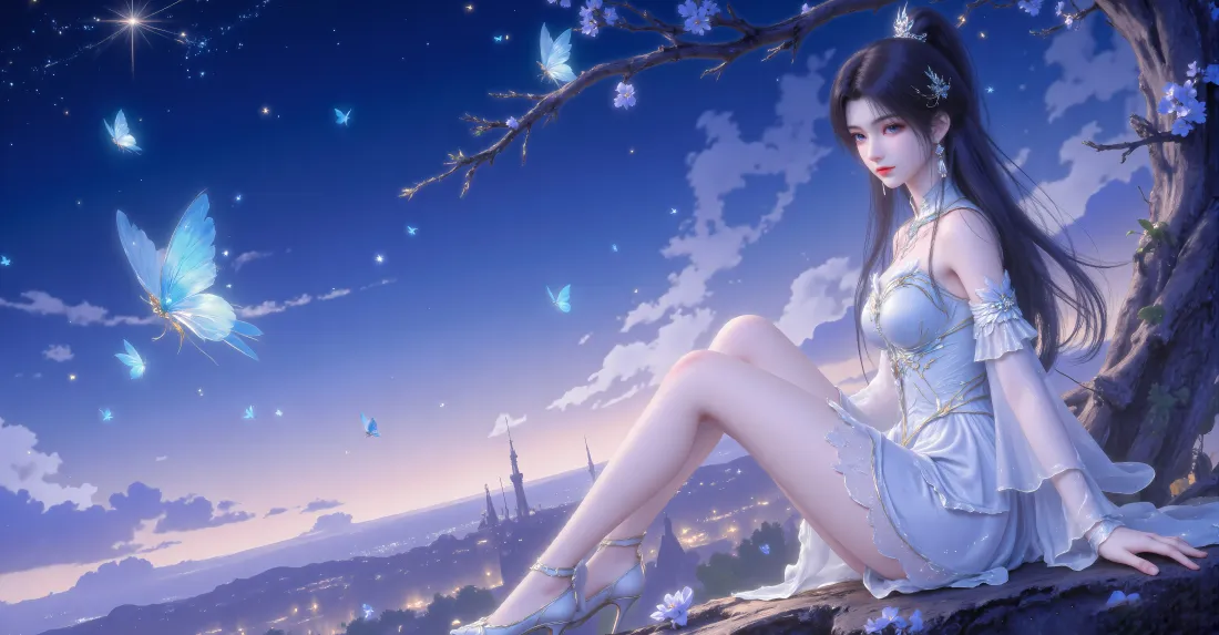 6k萧薰儿壁纸|斗破苍穹背景图 - 星空蝴蝶古风「哲风壁纸」 6k萧薰儿壁纸|斗破苍穹背景图 - 星空蝴蝶古风「哲风壁纸」