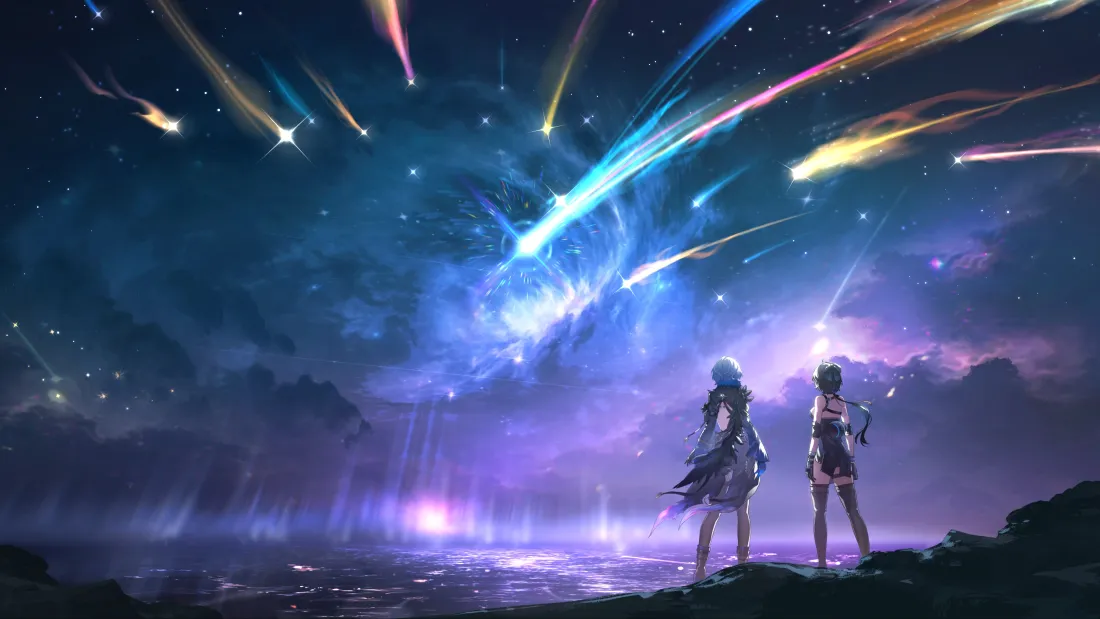 4k鸣潮壁纸|星空背景图片 - 流星 游戏角色「哲风壁纸」 4k鸣潮壁纸|星空背景图片 - 流星 游戏角色「哲风壁纸」