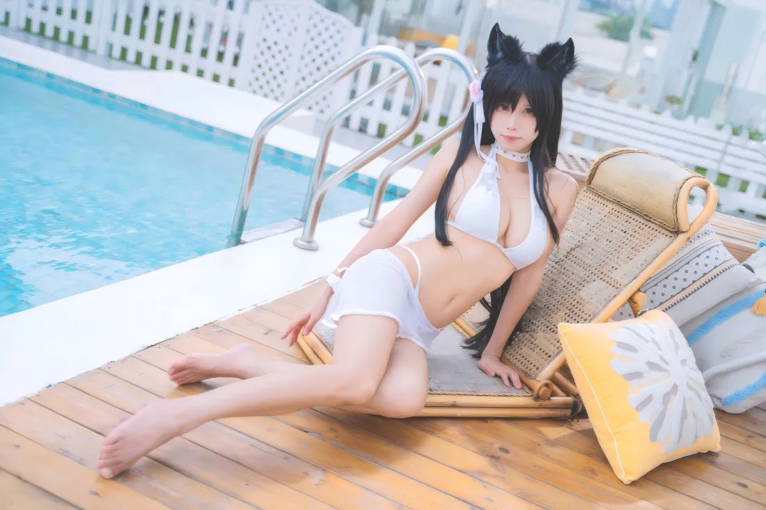 10k猫耳美女壁纸|泳池背景图 - 白色泳装清凉夏日「哲风壁纸」 10k猫耳美女壁纸|泳池背景图 - 白色泳装清凉夏日「哲风壁纸」