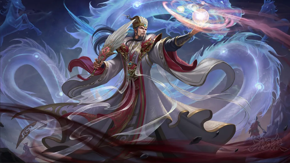 2k三国杀角色壁纸｜奇幻背景图片 - 法术龙形特效「哲风壁纸」