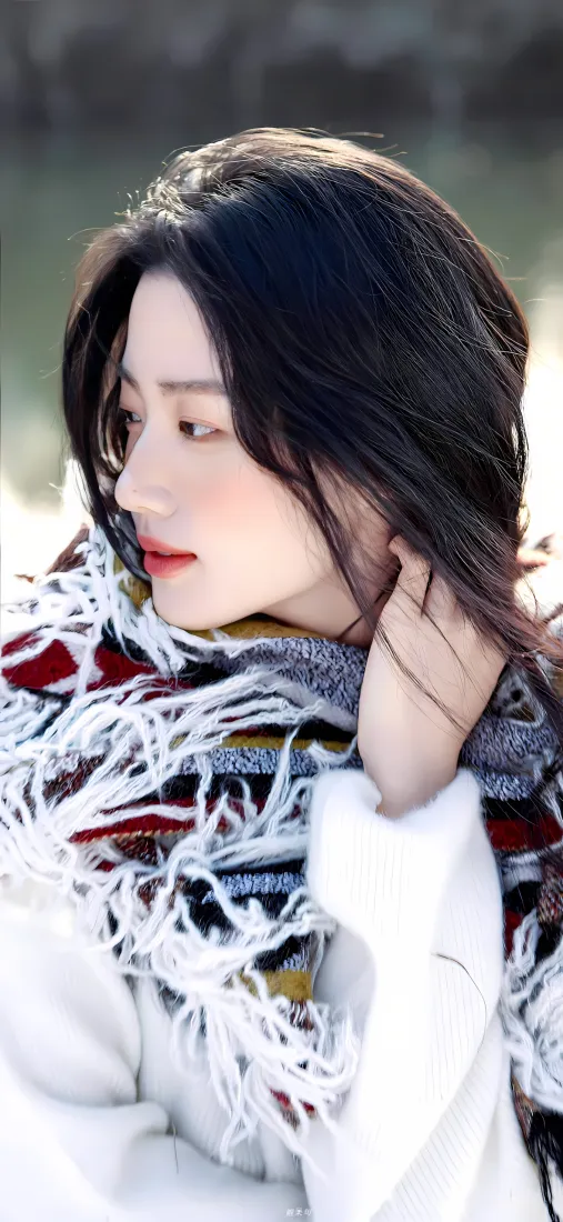 卢昱晓手机壁纸|湖水背景图片 - 围巾外套写真「哲风壁纸」 卢昱晓手机壁纸|湖水背景图片 - 围巾外套写真「哲风壁纸」