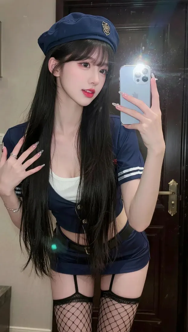 (蓝衣美女手机壁纸|室内自拍背景图片 - 性感)「哲风壁纸」 (蓝衣美女手机壁纸|室内自拍背景图片 - 性感)「哲风壁纸」