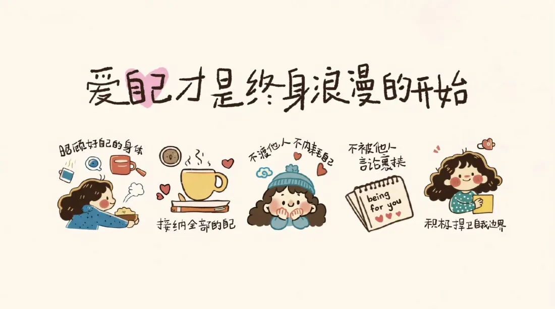2k手绘插画壁纸|爱自己背景图片 - 治愈系可爱「哲风壁纸」 2k手绘插画壁纸|爱自己背景图片 - 治愈系可爱「哲风壁纸」