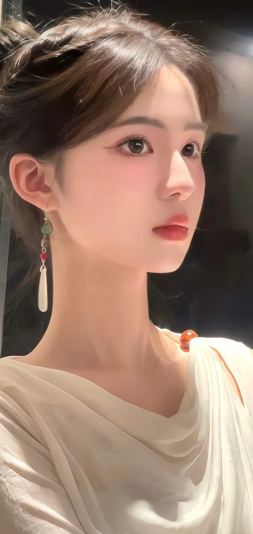 白衣美女手机壁纸|暗背景图片 - 气质盘发美女「哲风壁纸」 白衣美女手机壁纸|暗背景图片 - 气质盘发美女「哲风壁纸」